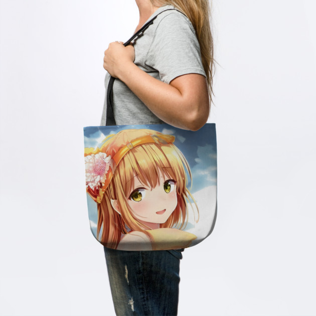 Cute anime face of blonde girl by animegirlnft