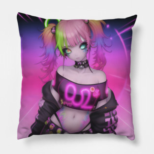 Sexy Cosplay Rave Kawaii Girl Pillow