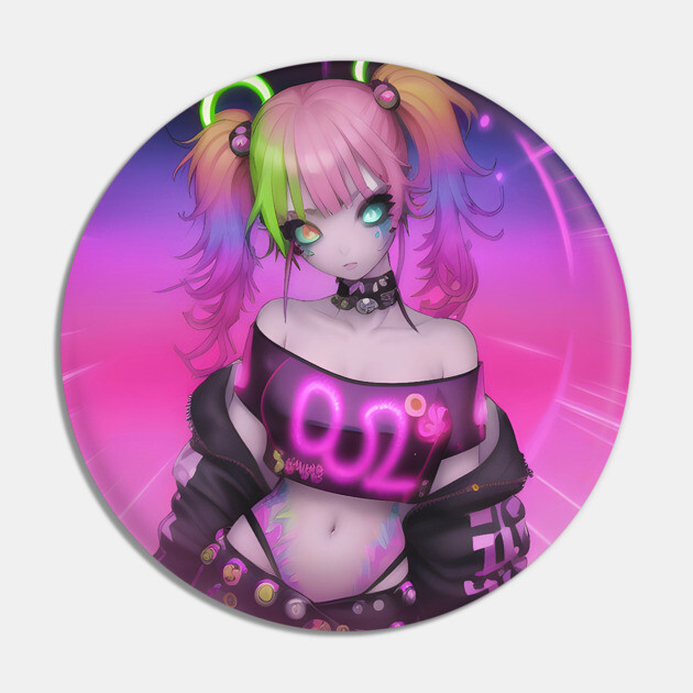 Sexy Cosplay Rave Kawaii Girl Pin by animegirlnft
