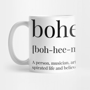 Bohemian Definition Mug