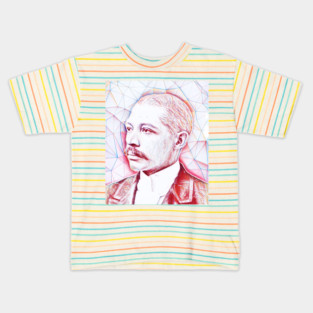 George Washington Williams Portrait | George Washington Williams Artwork | Line Art Kids T-Shirt