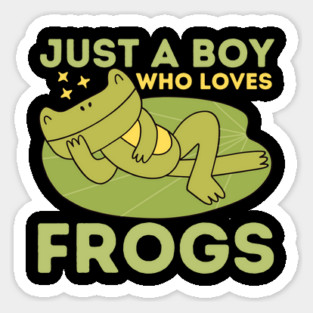 Just a Boy Who Loves Frogs Magnet