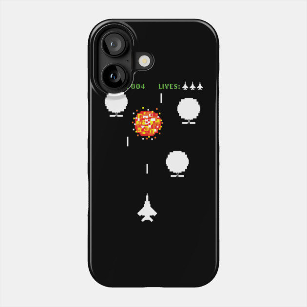 Pixel Art Retro Video Game Spy Balloon Phone Case by belownormal