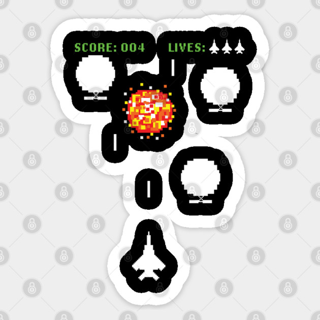 Pixel Art Retro Video Game Spy Balloon Sticker by belownormal