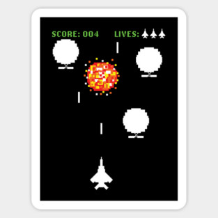 Pixel Art Retro Video Game Spy Balloon Magnet