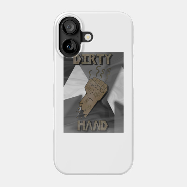 Dirty Hand Fan Art Phone Case by Lou Johnson