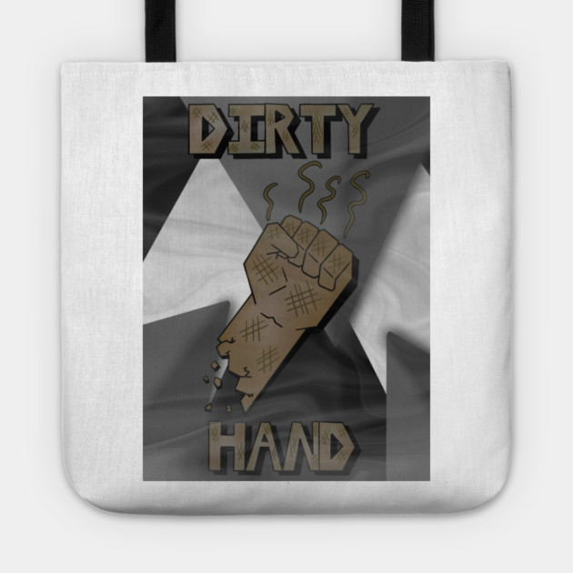 Dirty Hand Fan Art Tote by Lou Johnson
