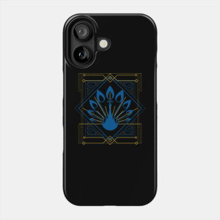 Art Deco Peacock - Vintage Aesthetic Phone Case