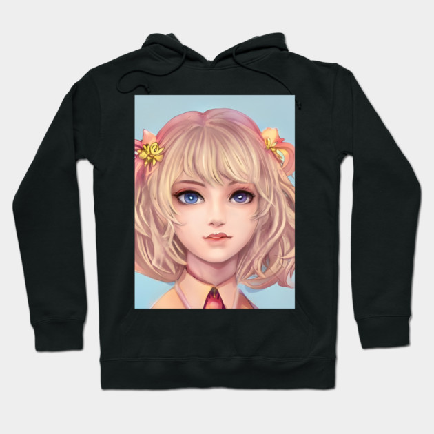 Pretty blonde anime girl Hoodie by animegirlnft