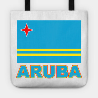 The Pride of Aruba - Aruba Flag Design Tote