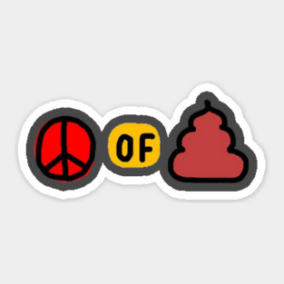 piece of shit Sticker