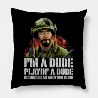 Tropic Thunder, Kirk Lazarus, Cult Classic Pillow