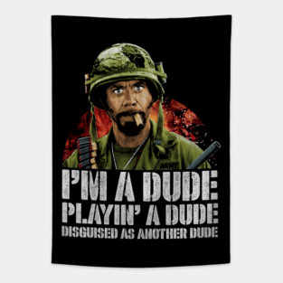 Tropic Thunder, Kirk Lazarus, Cult Classic Tapestry