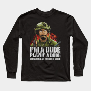 Tropic Thunder, Kirk Lazarus, Cult Classic Long Sleeve T-Shirt