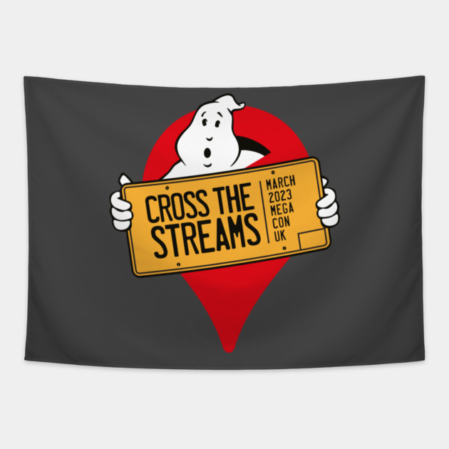 Cross The Streams Mega Con 2023 Tapestry by protonbuilding