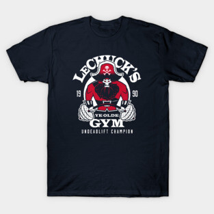 Ye Olde Gym - Pirate Body Building - Retro Video Game T-Shirt