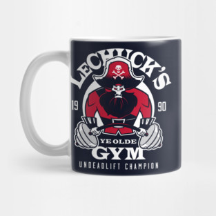 Ye Olde Gym - Pirate Body Building - Retro Video Game Mug