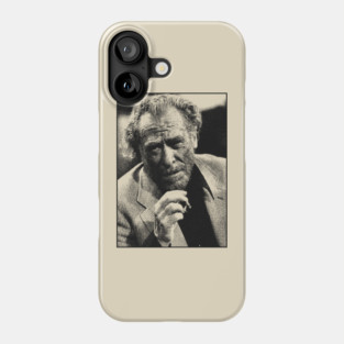 Charles Bukowski - Vintage Pencil Drawing Style Phone Case