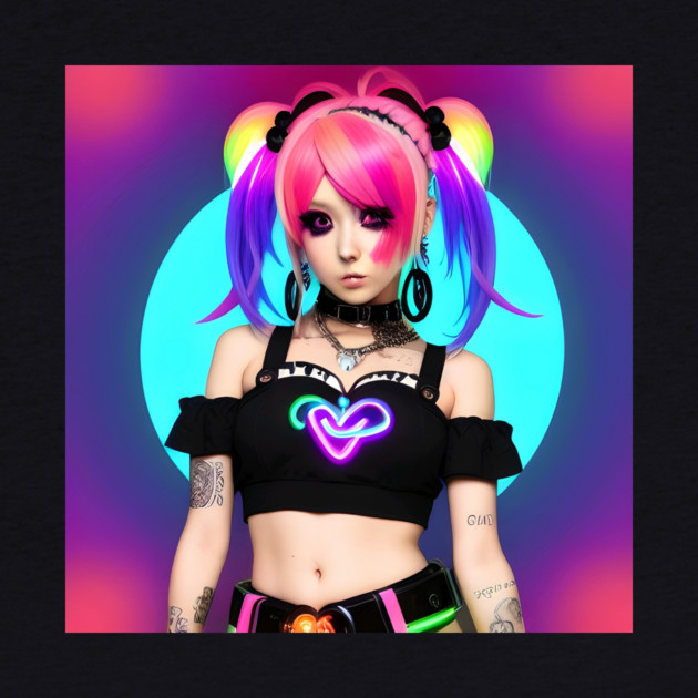 Hot cosplay Harajuku party kawaii girl by animegirlnft