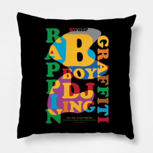 Hip Hop Pillars Colour tee Pillow