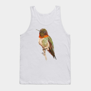 Morning Ruby-throated Hummingbird Tank Top