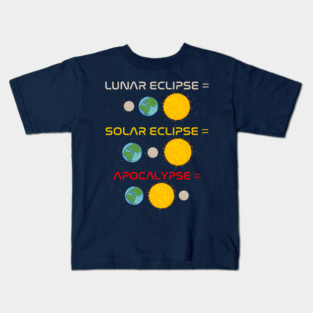 Lunar Eclipse / Solar Eclipse / Apocalypse Kids T-Shirt