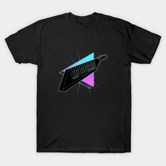 80's Vintage Vaporwave Keytar T-Shirt by SammyJ Studios