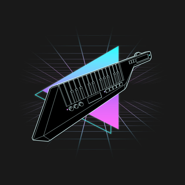 80's Vintage Vaporwave Keytar by SammyJ Studios