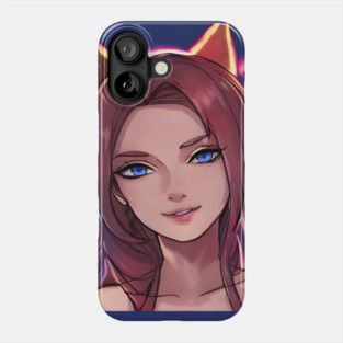 80s Neon Retrowave Anime Girl Phone Case