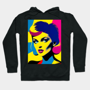 Beautiful Supermodel Pop Art Hoodie