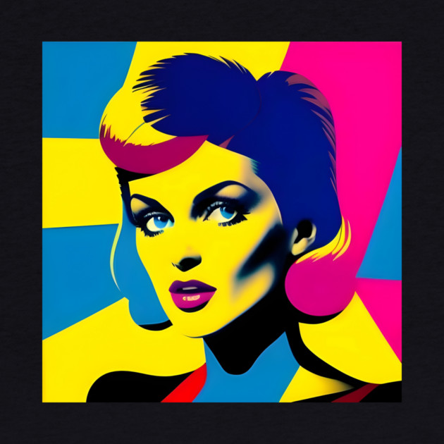 Beautiful Supermodel Pop Art by animegirlnft