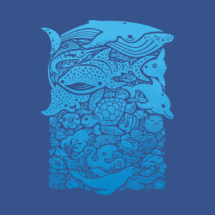 Aquatic Blues 2 T-Shirt