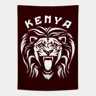 Lion Face | Kenya Tapestry