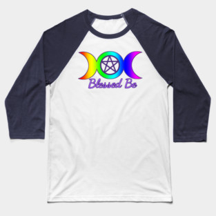 Blessed Be Rainbow Pride Baseball T-Shirt