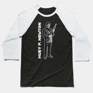 Huey P. Newton Militant Baseball T-Shirt