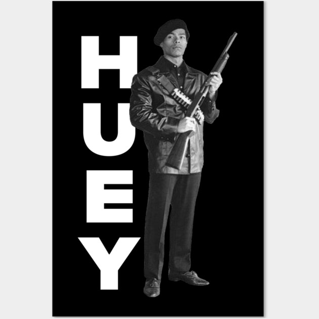 Huey Militant, Huey Newton Wall Art by UrbanLifeApparel