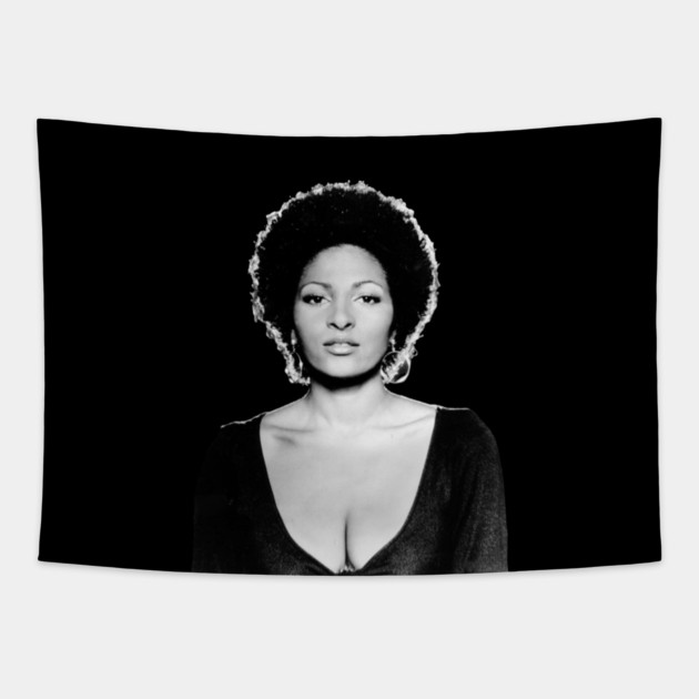 Pam Grier, Black Beauty, Legend Tapestry by UrbanLifeApparel