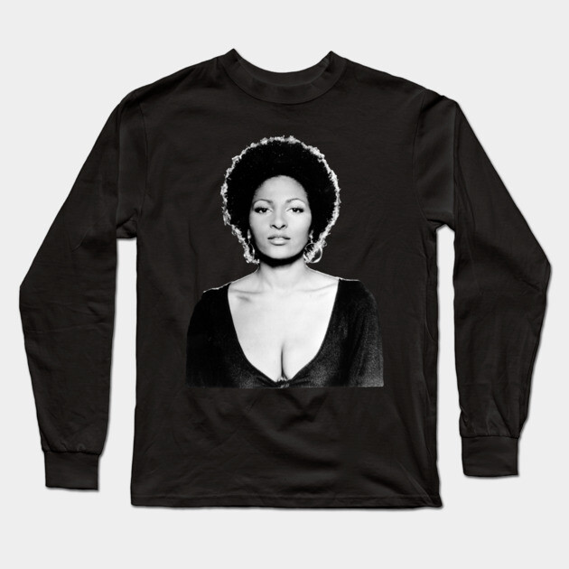 Pam Grier, Black Beauty, Legend Long Sleeve T-Shirt by UrbanLifeApparel