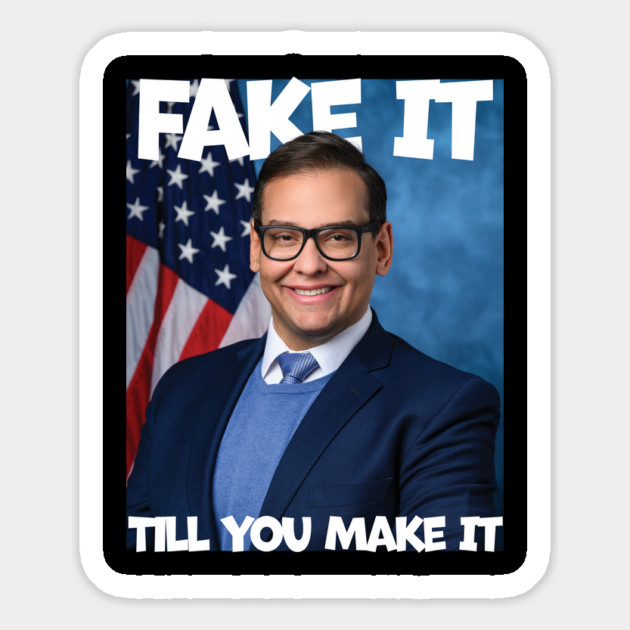 George Santos Fake It Till You Make It Magnet by belownormal