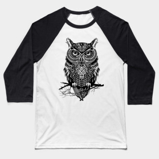 Warrior Owl Baseball T-Shirt
