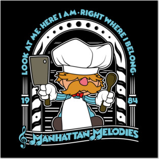 Swedish Chef Muppets Manhattan Melodies Posters and Art