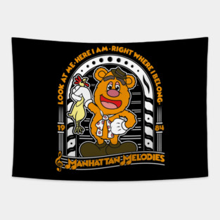 Fozzie Bear Muppets Manhattan Melodies Tapestry