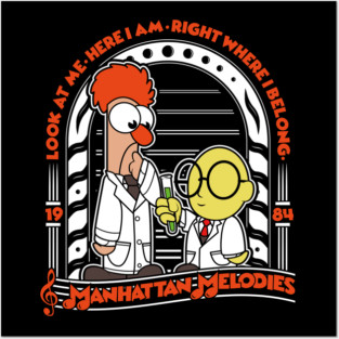 Beaker & Bunsen Muppets Manhattan Melodies Posters and Art