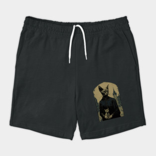 Sphynx Cat Dark Priest Shorts