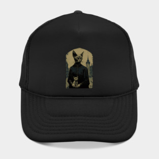 Sphynx Cat Dark Priest Hat