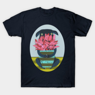 Shy Dog With Houseplant T-Shirt