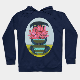 Shy Dog With Houseplant Hoodie