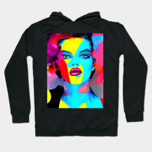 Pop Art Fashion Model Hoodie