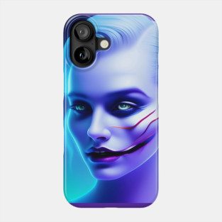 Sad Girl with Joker's Smile Phone Case