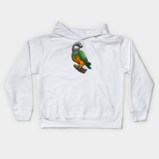 Bird - Senegal Parrot - Orange Bellied Kids Hoodie